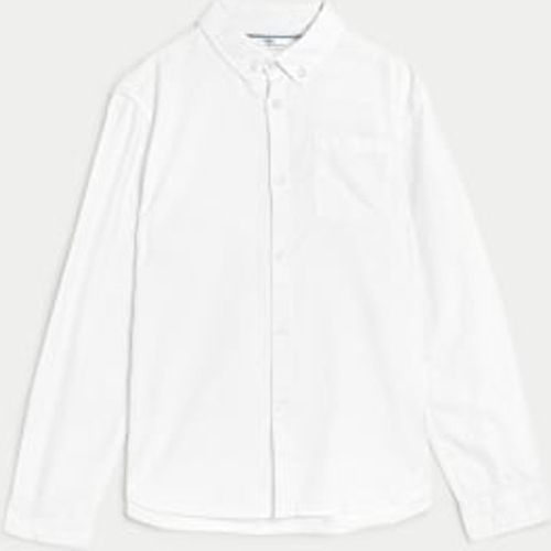 Boys Pure Cotton Oxford Shirt (6-16 Yrs) - - M&S Collection - Modalova