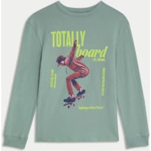 Boys Pure Cotton Skateboard Top (6-16 Yrs) - - M&S Collection - Modalova