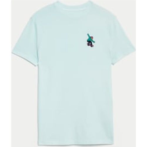 Boys Pure Cotton Palm Tree Applique T-Shirt (6-16 Yrs) - - M&S Collection - Modalova