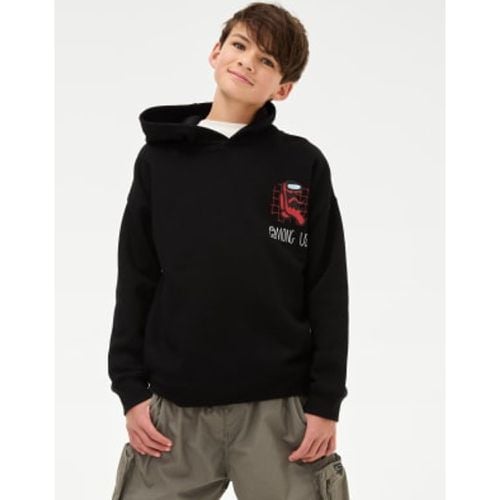 Boys,Unisex,Girls Among Us™ Cotton Rich Hoodie (6-16 Yrs) - - M&S Collection - Modalova