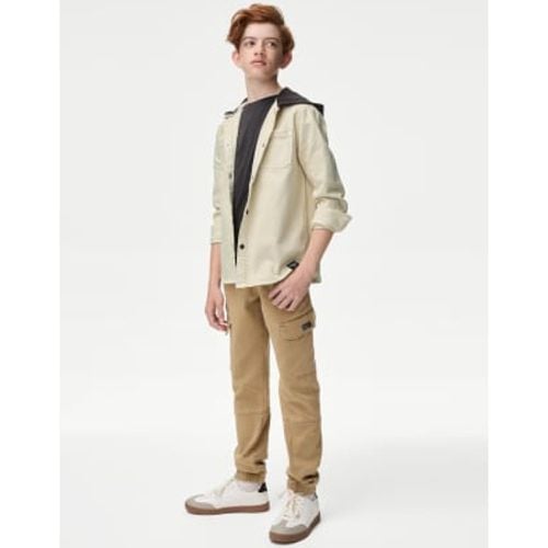 Boys Cotton Rich Cargo Trousers (6-16 Yrs) - - M&S Collection - Modalova