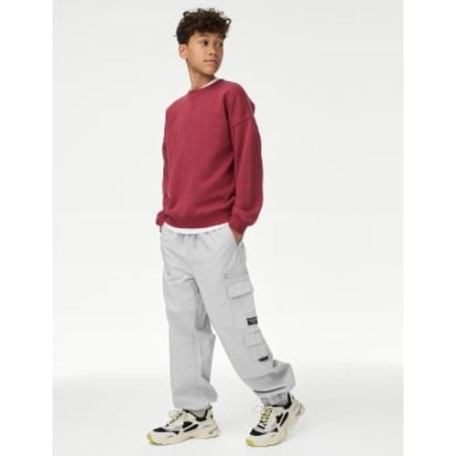 Boys Cotton Rich Cargo Trousers (6-16 Yrs) - - M&S Collection - Modalova