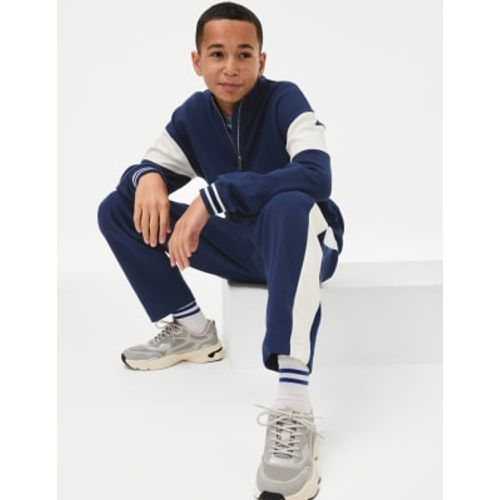 Boys Cotton Rich Side Stripe Joggers (6-16 Yrs) - - M&S Collection - Modalova