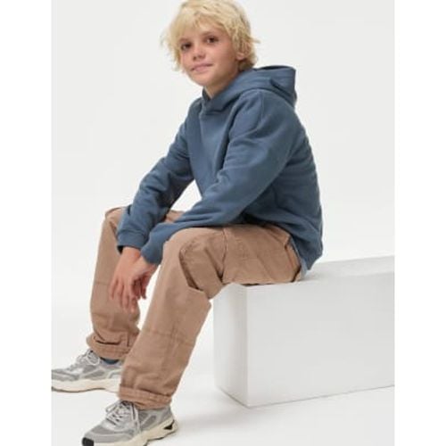 Boys Cotton Rich Cargo Trousers (6-16 Yrs) - - M&S Collection - Modalova