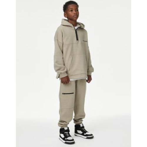 Boys Cotton Rich Squad Boy Jersey Jogger (2-16 Yrs) - - M&S Collection - Modalova