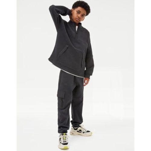 Boys Cotton Rich Graphic Joggers (6-16 Yrs) - - M&S Collection - Modalova