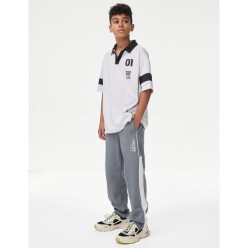 Boys Cotton Rich Sports Joggers (6-16 Yrs) - - M&S Collection - Modalova