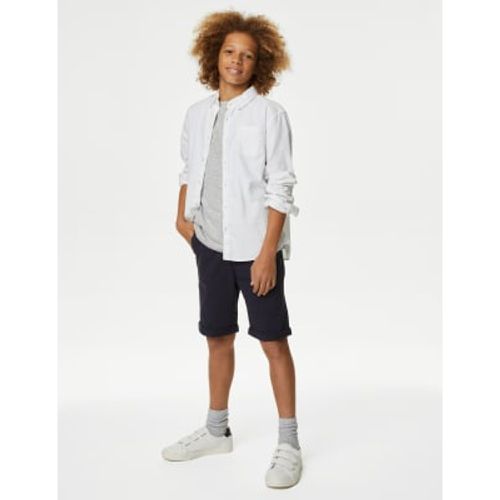 Boys Cotton Rich Chino Shorts (6-16 Yrs) - - M&S Collection - Modalova