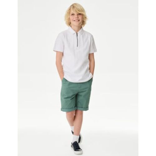 Boys Cotton Rich Chino Shorts (6-16 Yrs) - - M&S Collection - Modalova