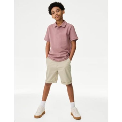 Boys Cotton Rich Chino Shorts (6-16 Yrs) - - M&S Collection - Modalova