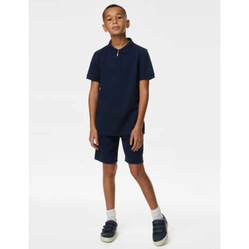 Boys Cotton Blend Polo Shirt and Shorts Set (6-16 Yrs) - - M&S Collection - Modalova