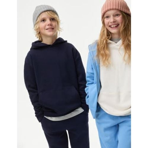 Boys Unisex Cotton Rich Hooded Sweatshirt (6-16 Yrs) - - M&S Collection - Modalova