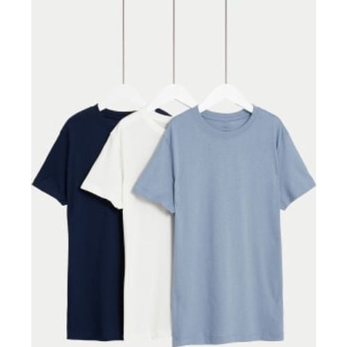 Boys 3pk Pure Cotton T-Shirts (6-16 Yrs) - - M&S Collection - Modalova