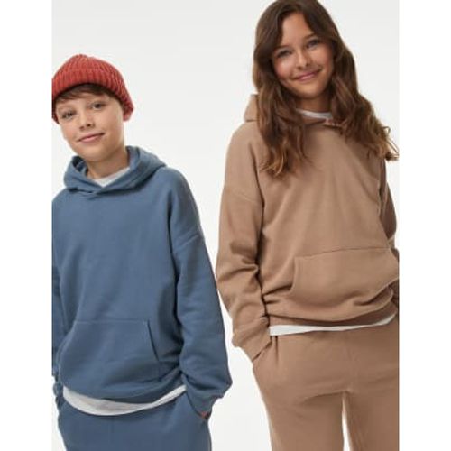 Boys,Unisex,Girls Cotton Rich Hoodie (6-16 Yrs) - - M&S Collection - Modalova