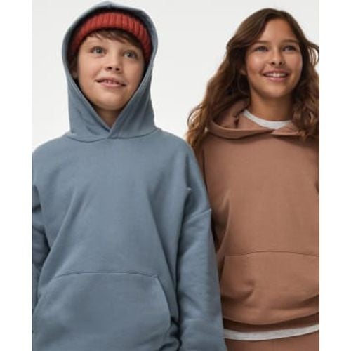 Boys,Unisex,Girls Cotton Rich Hoodie (6-16 Yrs) - - M&S Collection - Modalova