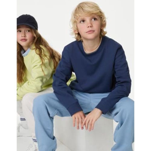 Boys,Unisex,Girls Cotton Rich Sweatshirt (6-16 Yrs) - - M&S Collection - Modalova