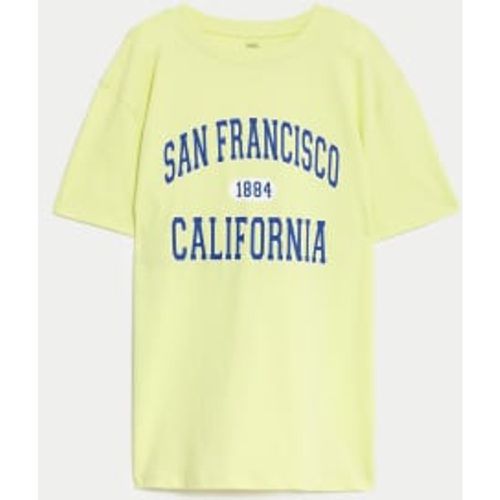 Boys Pure Cotton San Francisco T-Shirt (6-16 Yrs) - - M&S Collection - Modalova