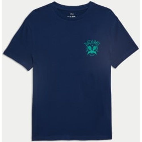 Boys Pure Cotton Miami Graphic T-Shirt (6-16 Yrs) - - M&S Collection - Modalova