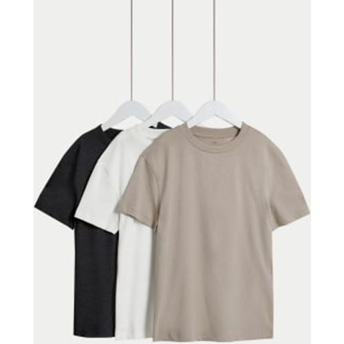 Boys 3pk Cotton Rich T-Shirts (6-16 Yrs) - - M&S Collection - Modalova