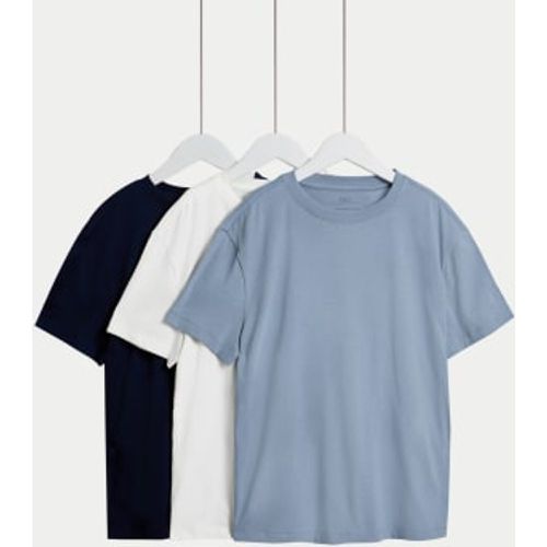 Boys 3pk Pure Cotton T-shirts (6-16 Yrs) - - M&S Collection - Modalova