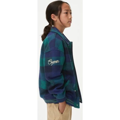 Boys Checked Bomber (6-16 Yrs) - - M&S Collection - Modalova