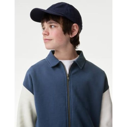 Boys Cotton Rich Bomber Jacket (6-16 Yrs) - - M&S Collection - Modalova