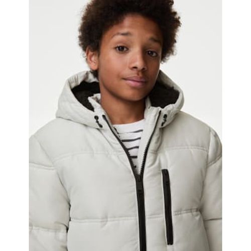 Boys Stormwear™ Longline Padded Coat (6-16 Yrs) - - M&S Collection - Modalova