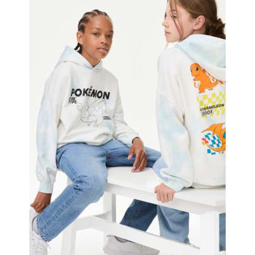 Boys Cotton Rich Pokémon™ Tie Dye Hoodie (6-16 Yrs) - - M&S Collection - Modalova