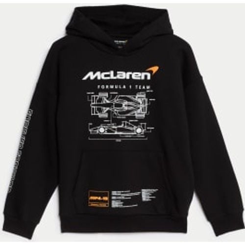 Boys Cotton Rich McLaren™ Hoodie (6-16 Yrs) - - M&S Collection - Modalova