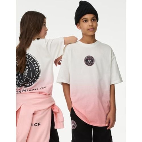 Boys,Unisex,Girls Inter Miami™ Pure Cotton T-Shirt (6-16 Yrs) - - M&S Collection - Modalova