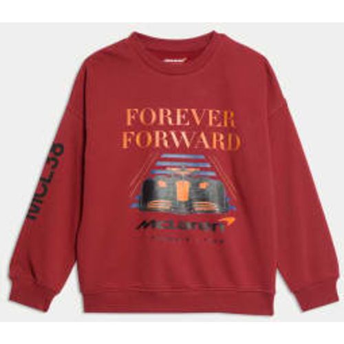 Boys,Unisex,Girls Cotton Rich McLaren Graphic Sweatshirt (6-16 Yrs) - - M&S Collection - Modalova