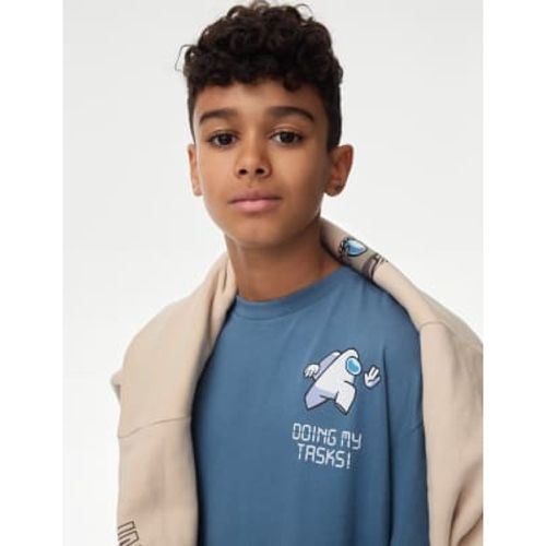 Boys Among Us™ Pure Cotton Top (6-16 Yrs) - - M&S Collection - Modalova