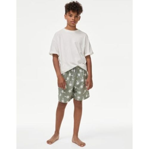 Boys Palm AOP Swim Shorts (6-16 Yrs) - - M&S Collection - Modalova