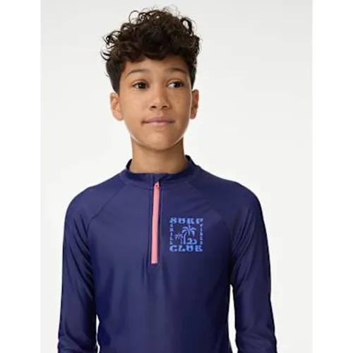 Boys Graphic Long Sleeve Rash Vest (2-16 Yrs) - M&S Collection - Modalova