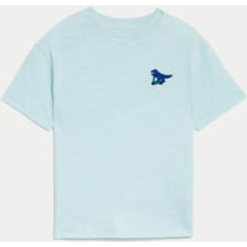 Boys Pure Cotton Fun Chest Graphic T-Shirt (2-8 Yrs) - M&S Collection - Modalova