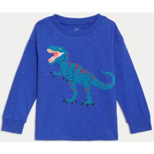 Boys Pure Cotton Dinosaur Graphic Top (2-8 Yrs) - - M&S Collection - Modalova