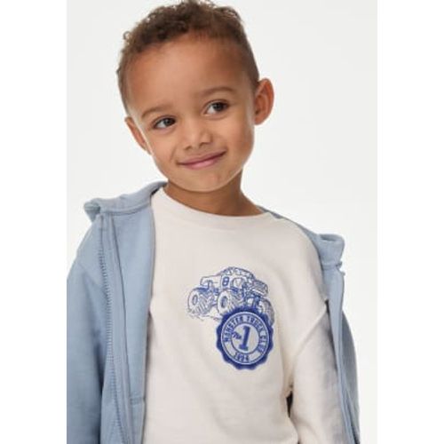 Boys Pure Cotton Monster Truck Top (2-8 Yrs) - - M&S Collection - Modalova