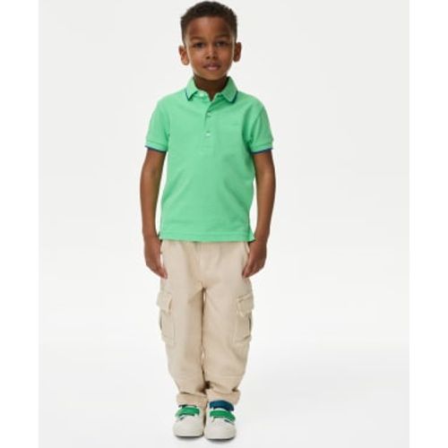 Boys Pure Cotton Polo Shirt (2-8 Yrs) - - M&S Collection - Modalova