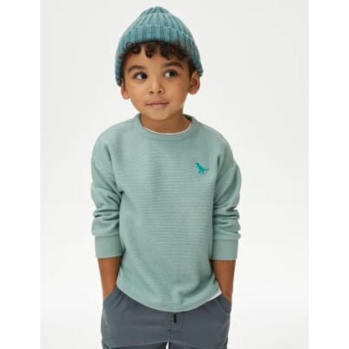 Boys Cotton Rich Textured Top (2-8 Yrs) - - M&S Collection - Modalova