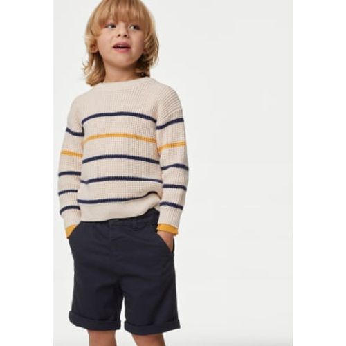 Boys Cotton Rich Chino Shorts (2-8 Yrs) - - M&S Collection - Modalova