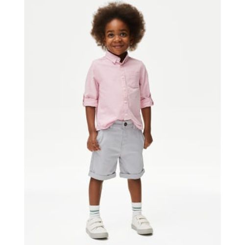 Boys Cotton Rich Chino Shorts (2-8 Yrs) - - M&S Collection - Modalova