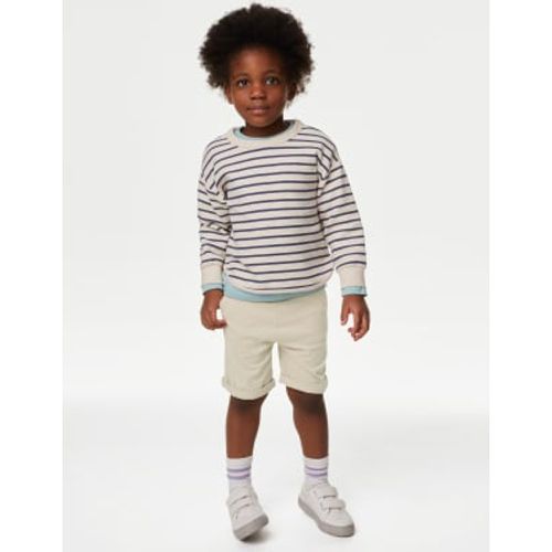 Boys Cotton Rich Chino Shorts (2-8 Yrs) - - M&S Collection - Modalova