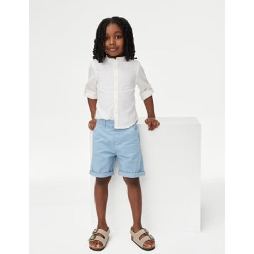 Boys Cotton Rich Chino Shorts (2-8 Yrs) - - M&S Collection - Modalova