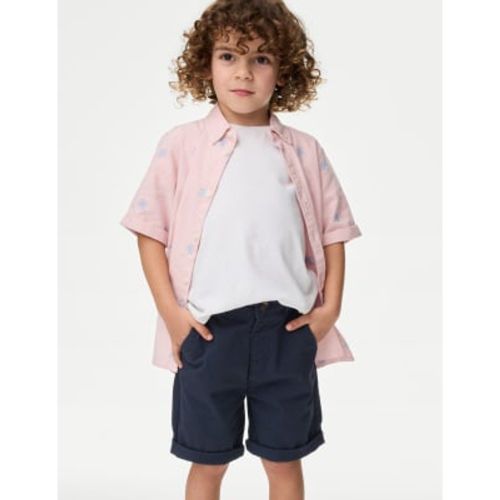 Boys Cotton Rich Chino Shorts (2-8 Yrs) - - M&S Collection - Modalova