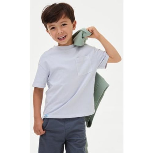 Boys,Unisex,Girls Pure Cotton Garment Dyed T-Shirt (2-8 Yrs) - - M&S Collection - Modalova