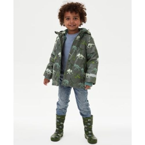 Boys 3 in 1 Dinosaur Hooded Fisherman Coat (2-8 Yrs) - - M&S Collection - Modalova