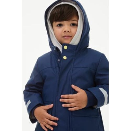 Boys Stormwear™ Borg Lined Hooded Fisherman Coat (2-8 Yrs) - - M&S Collection - Modalova