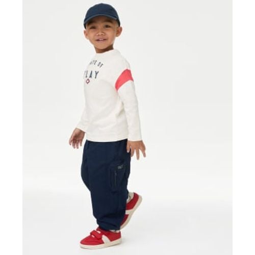 Boys Pure Cotton Parachute Trousers (2-8 Yrs) - - M&S Collection - Modalova