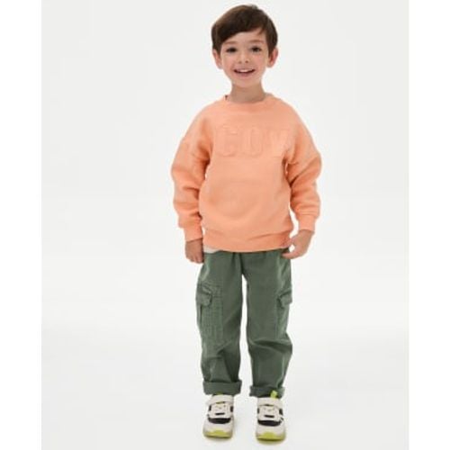 Boys Cotton Rich Trousers (2-8 Yrs) - - M&S Collection - Modalova