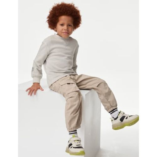 Boys Relaxed Pure Cotton Parachute Trousers (2-8 Yrs) - - M&S Collection - Modalova